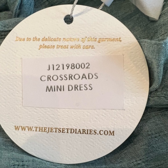the JETSET DIARIES,  SUMMER MINI LIGHT GREEN, RUFFLE DRESS, NEW WITH TAGS - Picture 10 of 10